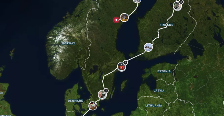 De route t/m 21-01 (ochtend)