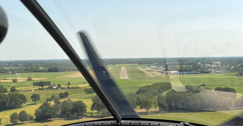 Een foto van de 100e landing