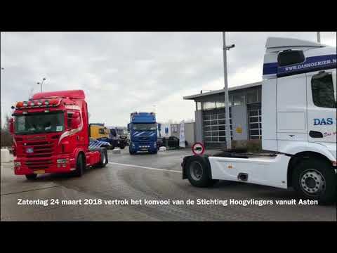 Konvooi vertrek vanuit Asten